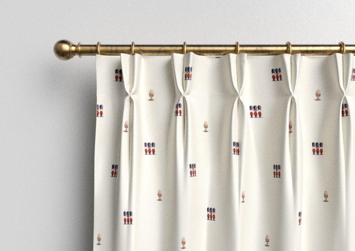 Kings Breakfast, Mini Kingsmen - Made to Measure Curtains - Image 10